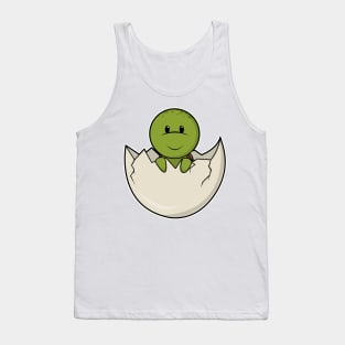 Turtle as Baby with Eggshell Tank Top